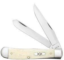 Case XX Knives Trapper Smooth Natural Bone 13310 Steel Stainless Pocket Knife