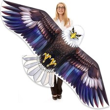 Bald Eagle Kite for and Kids, Huge Kites Easy to Fly Single Line Kite for Beach