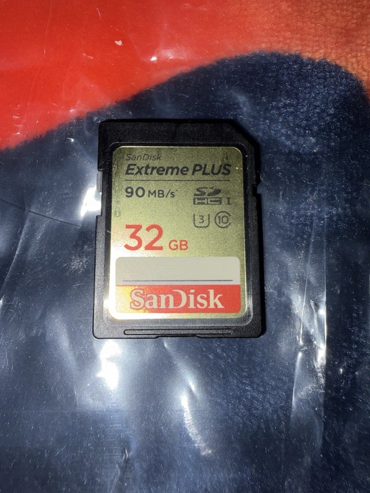 SanDisk Extreme PLUS 32GB SD USH-I Memory Card 90 MB/S - Used For One shoot - Image 3 of 4