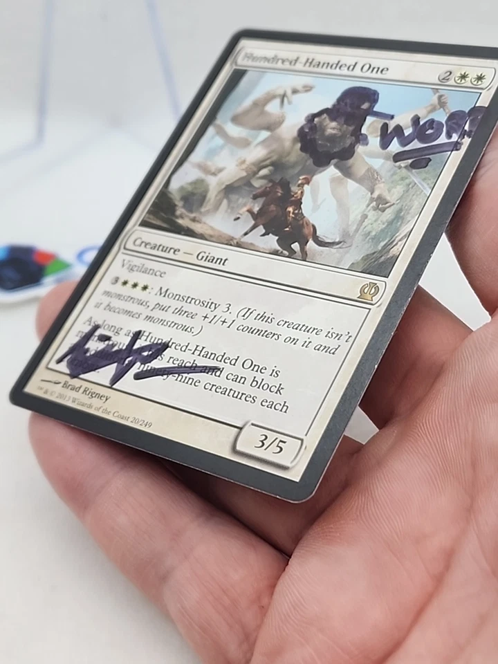 Hundred-Handed One ARTIST ALTERED SIGNED Brad Rigney Theros MTG *CCGHouse* - Image 4 of 4