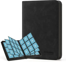 Trading Card Binder, 9 Side Loading Pocket Card Album Hold Up to 540 Cards, Zipp