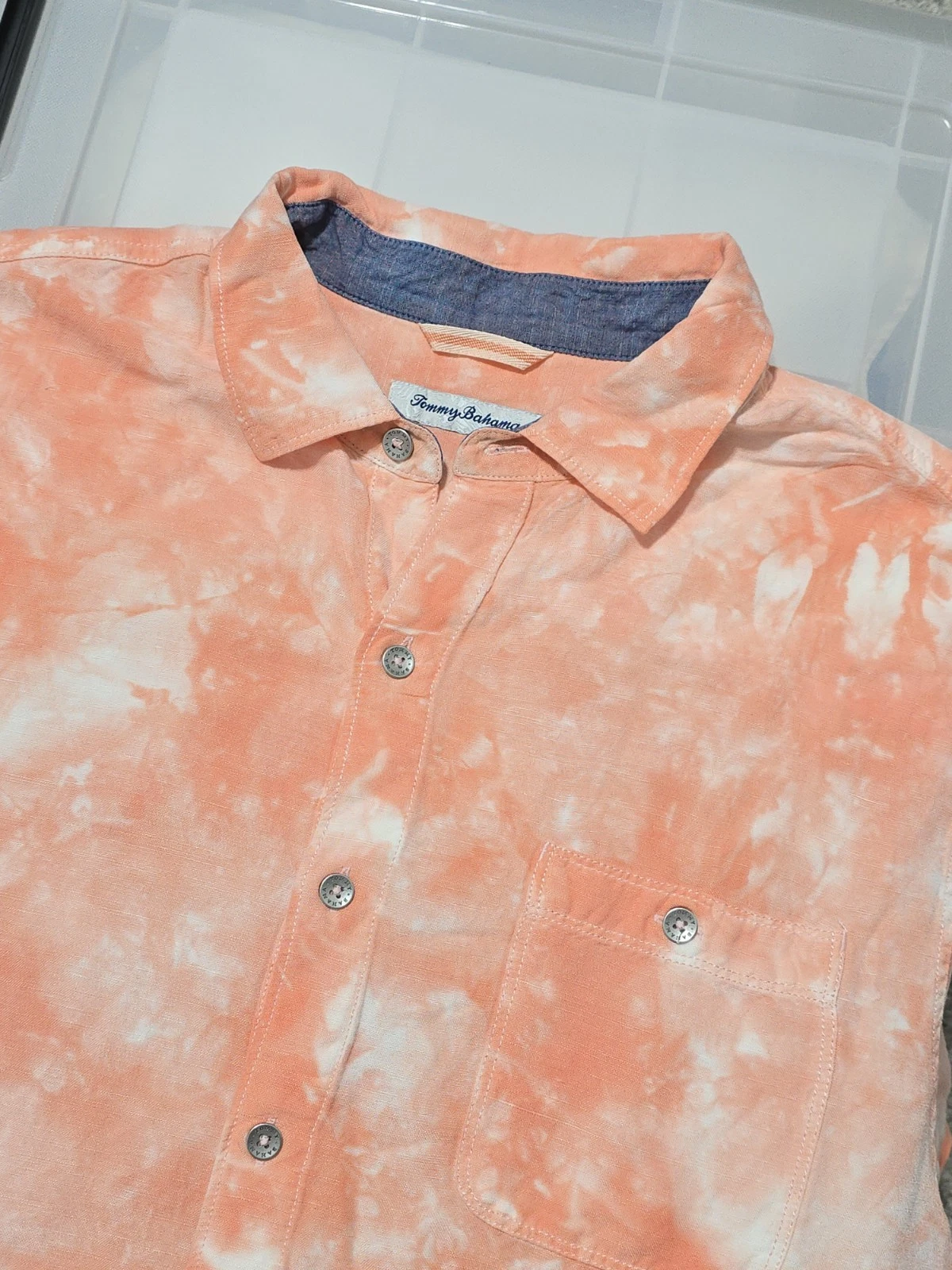 Tommy Bahama Linen Shirt Men Size Large
