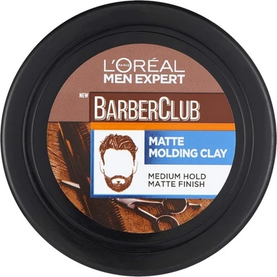 BRANDED LOreal Men Expert Matt Clay Barber Club Matte Molding Clay Hair Styling 75 ml