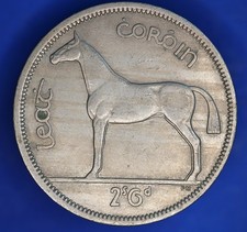 1963 Ireland Eire Irish Half Crown coin, Irish Hunter 35255