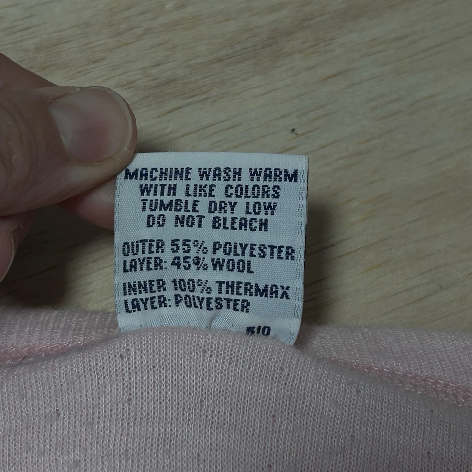 De Colección Conjunto de Capa Base Doble Plegable Mezcla de Lana para Mujer Rosa 2 Capas Esquí Exterior Invierno L Foto 4 de 4