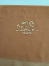 Alberts Seamless Flat Knit Stockings With Sandal Foot 3 Pair In Box