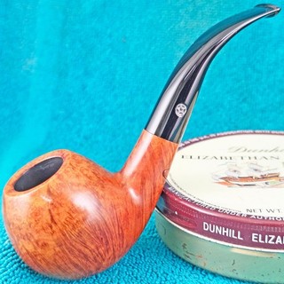 EXCELLENT! MARK TINSKY AMERICAN 360 FLAME GRAIN BENT APPLE FREEHAND Estate Pipe
