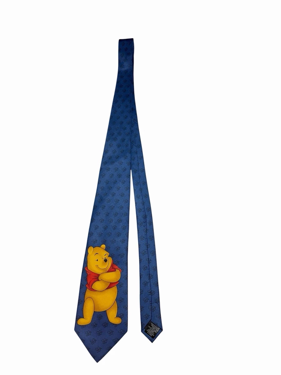 Vintage 2000s Disney Winnie the Pooh Tie – Blue – New Condition
