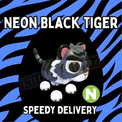 Neon Black Tiger - Adopt Your Pet From Me Today! Endangered EVENT 