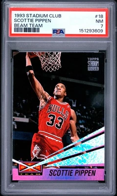 1993 STADIUM CLUB BEAM TEAM #18 SCOTTIE PIPPEN PSA 7 - Image 1 of 2