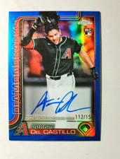 Adrian Del Castillo 2025 Topps Chrome Rookie AUTO True BLUE REFRACTOR 112/150 C6