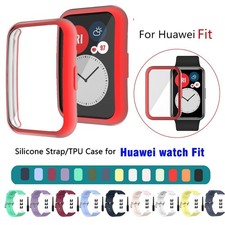 For HUAWEI Watch Fit Smart Watch Sport Strap Breathable Case Watchbands Band