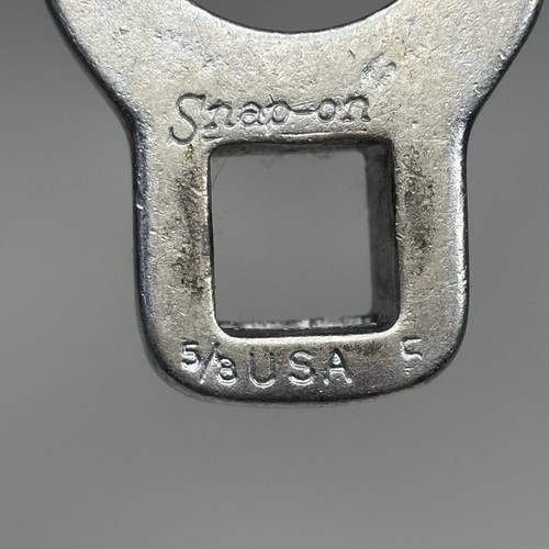 Snap On Tools 3/8” Drive SAE 5/8” Open End Crowfoot Wrench USA VINTAGE READ - Picture 2 of 13