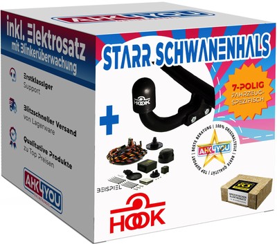Hook ANHÄNGERKUPPLUNG für Audi A6 Avant C7 11-14 starr + 7-pol ECS ES SPEZ