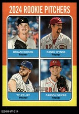 2024 Topps Heritage #614 Carson Spiers Reds / Brewers ROOKIE 8 - NM/MT