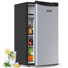 Freestanding 90L Fridge with Adjustable Temperature Control, & Removable Shelve