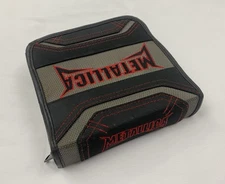 Metallica 24 CD Holder Wallet Zippered Rare Embroidered Red Load ReLoad Bioworld
