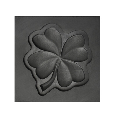 Medium Four Leaf Clover 3D Graphite Ingot Mold for Precious Metal Casting