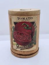 Vintage Barteldes New Stone Tomato Seeds Cardboard Canister Container KS, CO