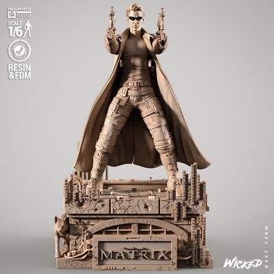 Neo Model Kit | Matrix 3D Printed Resin Statue | Unpainted & Unassembled
