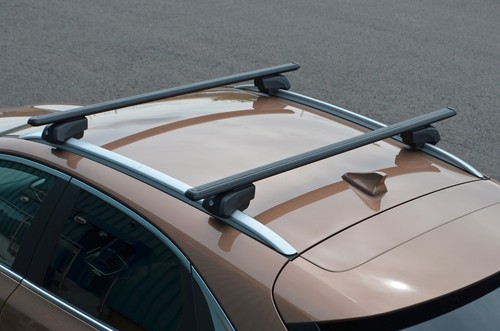 Black Cross Bars For Roof Rails To Fit Mitsubishi Eclipse Cross (2018 Lockable - Picture 3 of 9