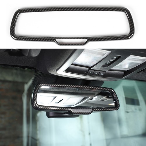Cuadro espejo retrovisor interior para Dodge Challenger 2015-2023 fibra de carbono - Imagen 2 de 8