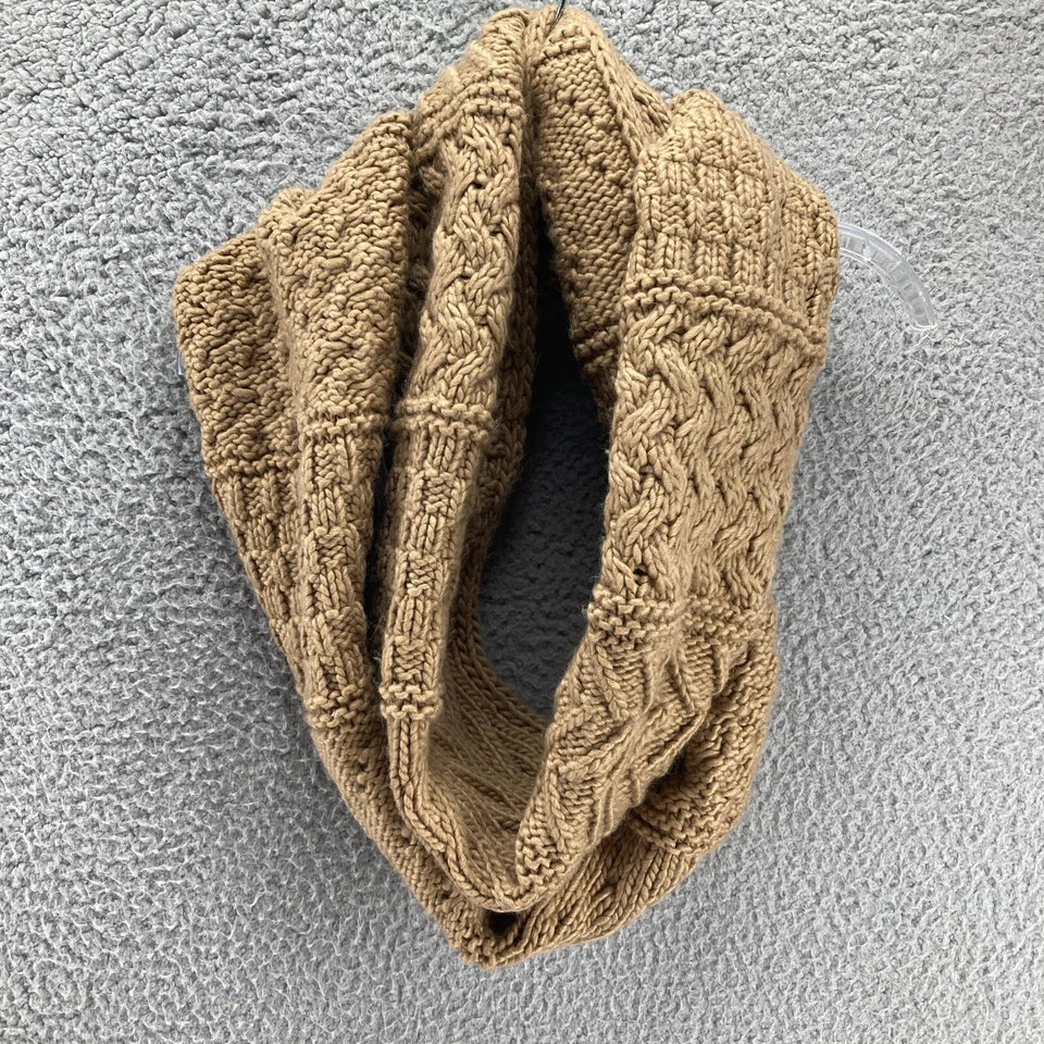Шарф Michael Kors Infinity коренастый вязаный коричневый текстурированный легкий уход акрил - Изображение 2 из 4