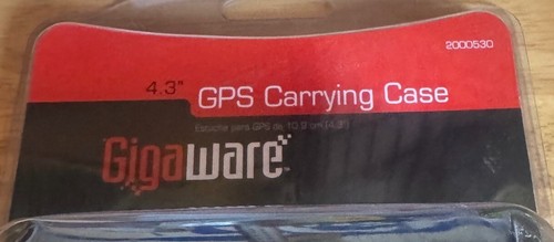 Gigaware - Universal 4.8-5" GPS Carrying Case - Black - Magnetic Close - Picture 2 of 3