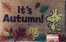 Peanuts Woodstock ITS AUTUMN Leaves 2021 Coir Door Mat 28"X18 New FAST SHIP.