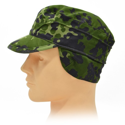 NUEVO Gorra de Campo M84 Genuino Ejército Danés Manchado Camuflaje Original Patrulla Dinamarca Sombrero - Imagen 2 de 4