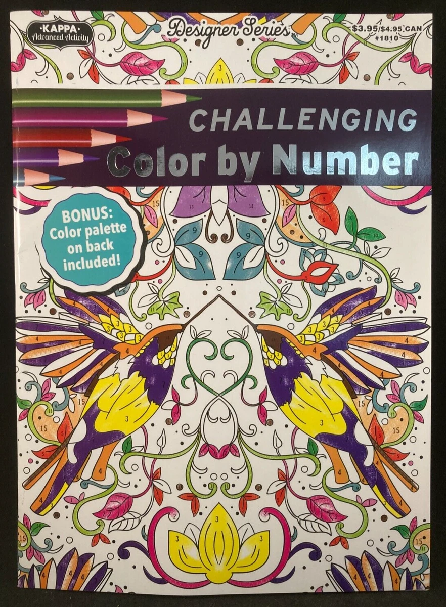 advanced color by number coloring pages