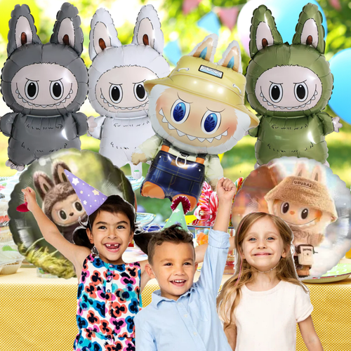 PLUSHY PARTY SUPPLIES BIRTHDAY DECORATION BALLOON TABLEWARE BANNER FOIL LATEX - Picture 17 of 21
