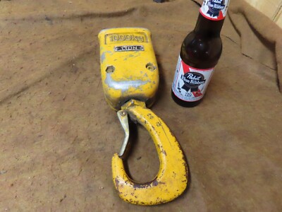 overhead Crane hook,block,(2)part,1 Ton rated,PSW unk maker~GD+   CH2.5.24R
