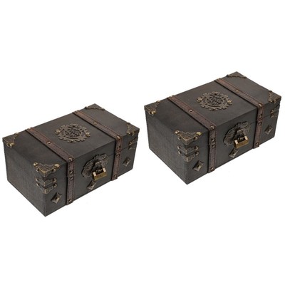  2 PCS Deckel Schreibtisch-Organizer-Box Schmuckkästchen Reisen