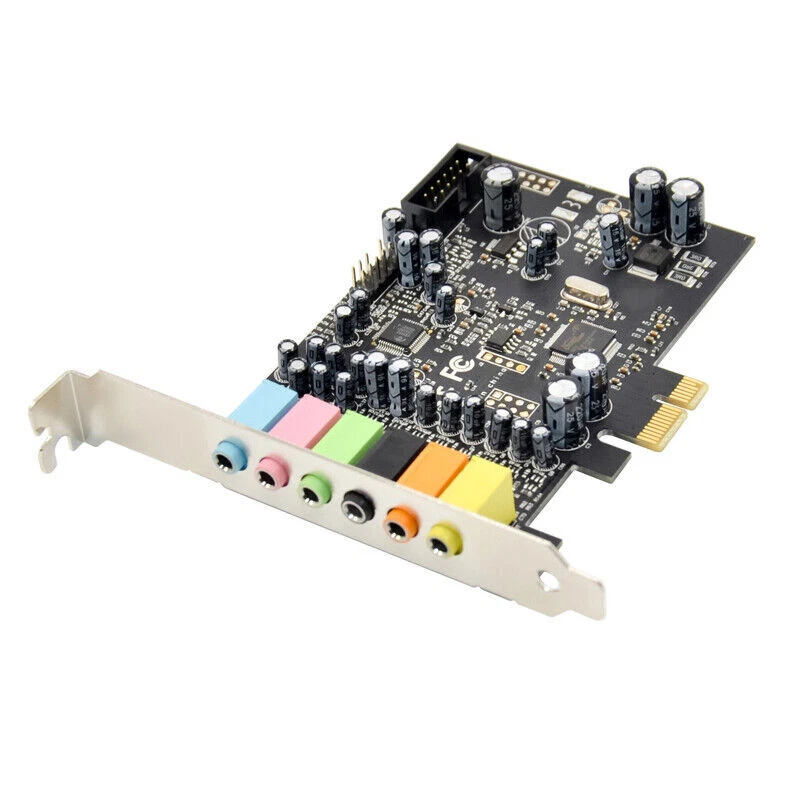 PCI-E 6 Port 8 Track Sound Card 7.1 HiFI High Fidelity Internal Surround Card - Image 4 of 4