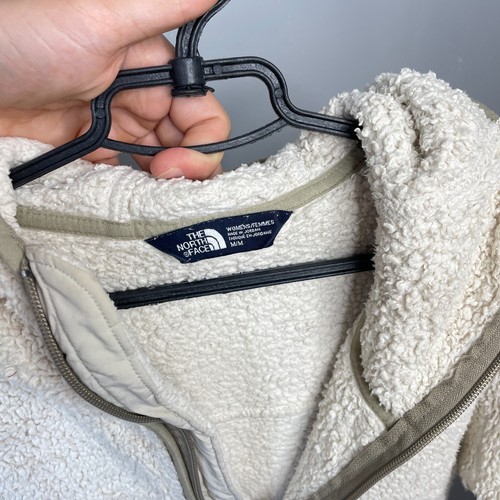 The North Face Womens Beige Fleece Pockets Anorak Hoodie Size M - Picture 15 of 18