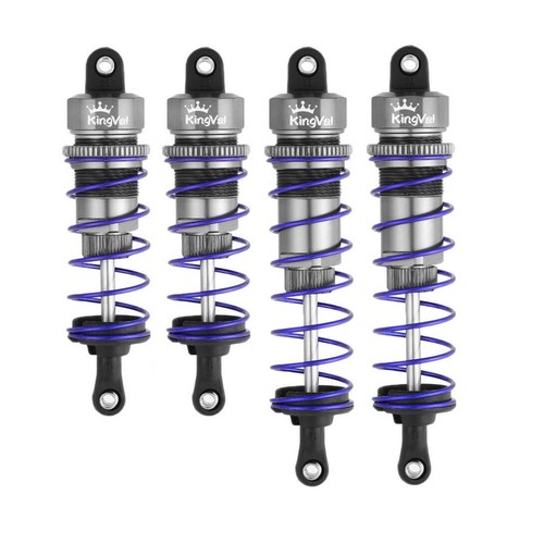 US STOCK KingVal 92mm Front + 105mm Rear Shock Absorber for 1/10 RC Car Buggy - 第 17/17 張圖片