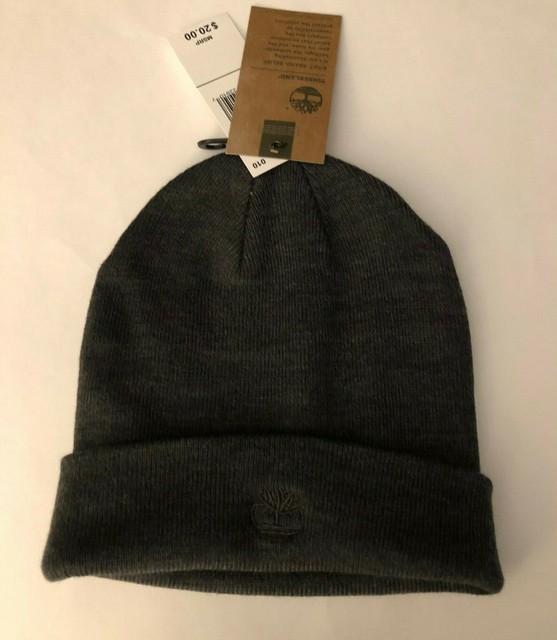 Mens Timberland Beanie Charcoal Gray Beanie Skully Skull Cap Hat eBay