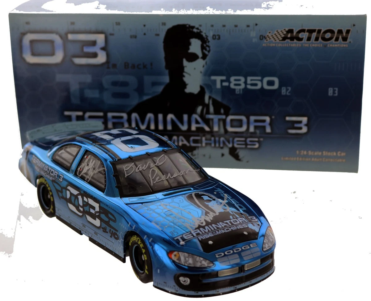 Terminator 3 Progam Diecast Car Signed by Seven of NASCAR s All Time Legends