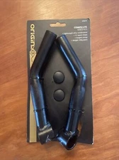 New-in-Package ORIGIN8 Compe-Lite Bar Ends • "L" Bend • 100gm • Black • 33879