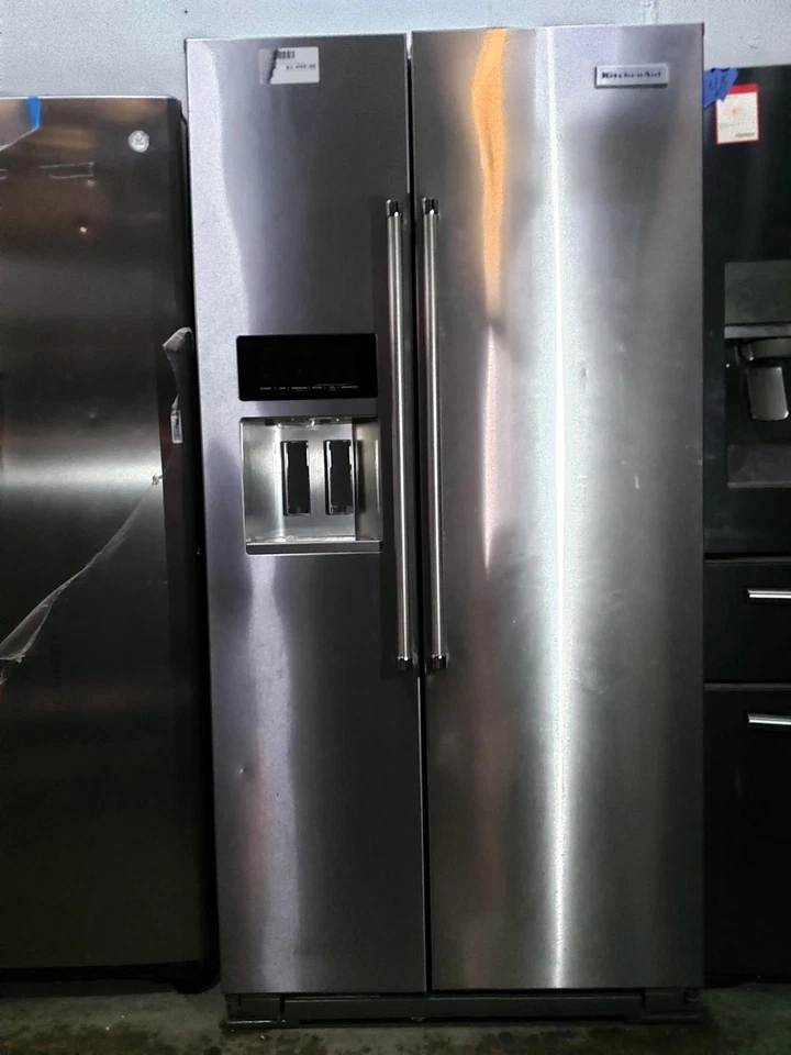 KitchenAid KRSC503ESS 22,7 Cu. Ft. Refrigerador Side-by-Side de profundidad de mostrador Foto 4 de 4