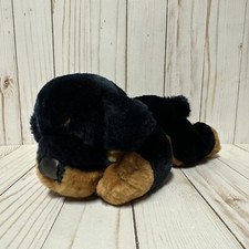 Animal Alley Rottweiler Puppy Dog Plush Realistic Lying 9 Inch