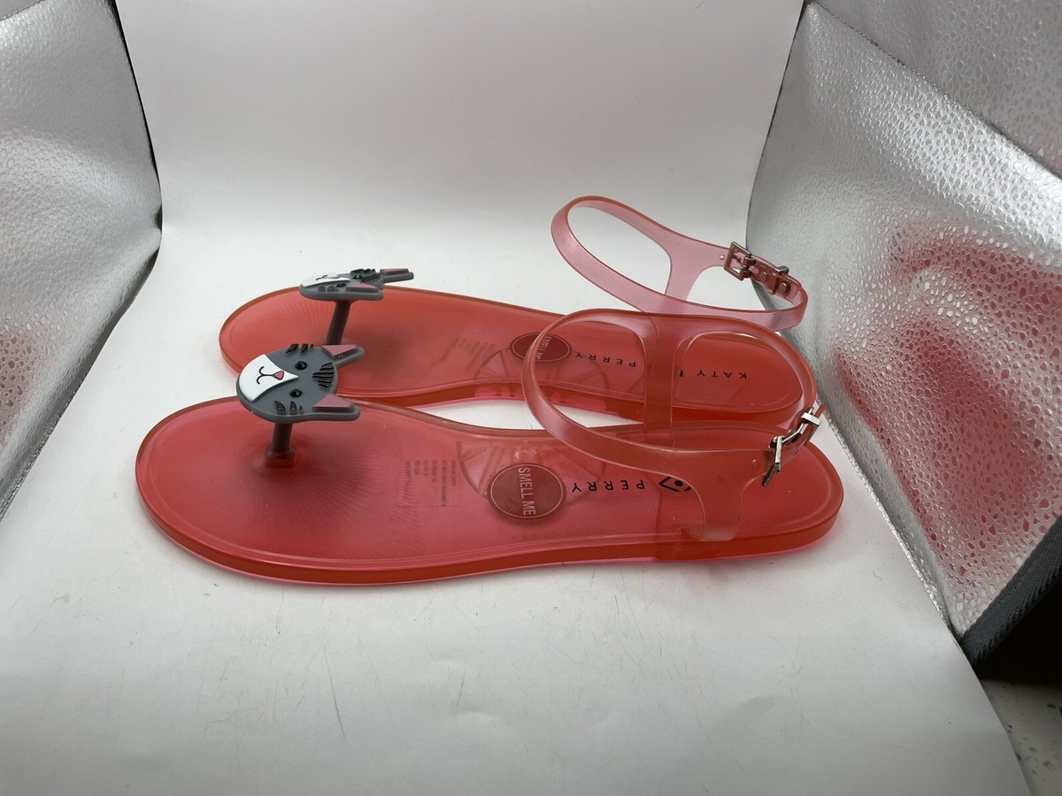 Katy Perry Geli Kitty Cat Sandals Pink/Red Women’s Size 11