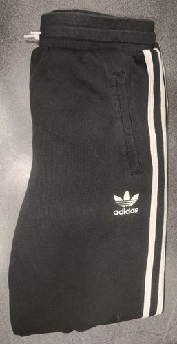 Adidas Joggers Black Tracksuit Bottoms Size UK 13-14 Years