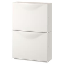 New, IKEA, TRONE Space Saving Shoe/storage cabinet, white, 20 1/2x7 1/8x15 3/8 "