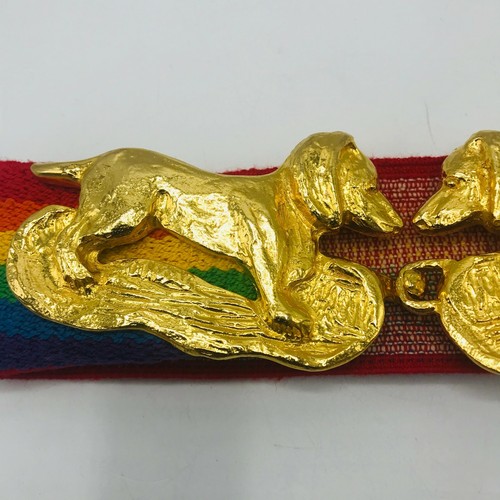 Raro De Colección 1973 Dachshund Mimi Di N Mujer Grande Cinturón Hebilla Perro Di Niscemi - Imagen 3 de 6