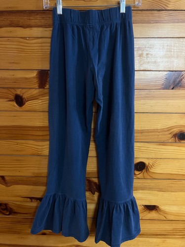 Matilda Jane Quiet Night Big Ruffles Girls Secret Fields Navy Pants Size 14 - Picture 2 of 2