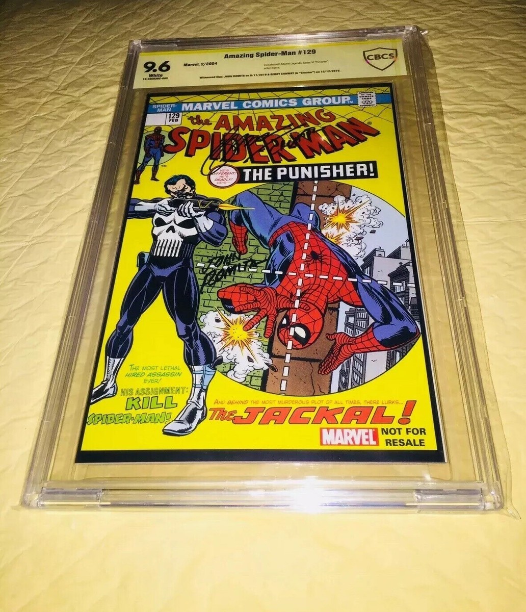AMAZING SPIDER-MAN #129 9.6 SS CBCS SIGNED JOHN ROMITA SR & CONWAY