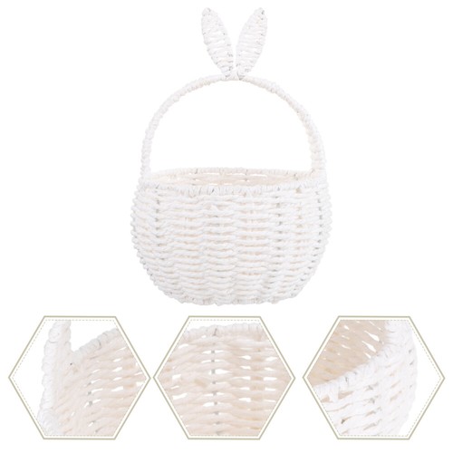 Cesto Simulato Tessuto Rattan Decorativo - Foto 3 di 12