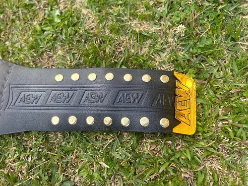 Brand New Custom Made AEW World Championship Title Belt 2mm Brass - Picture 4 of 5